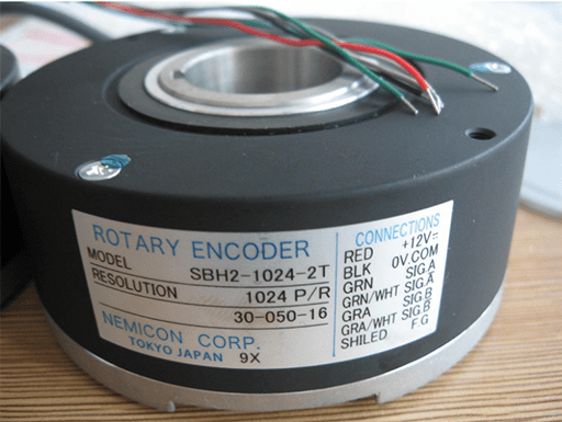 Absolute encoder SBH2-1024-2T made by NEMICON CORP. TOKYO JAPAN.